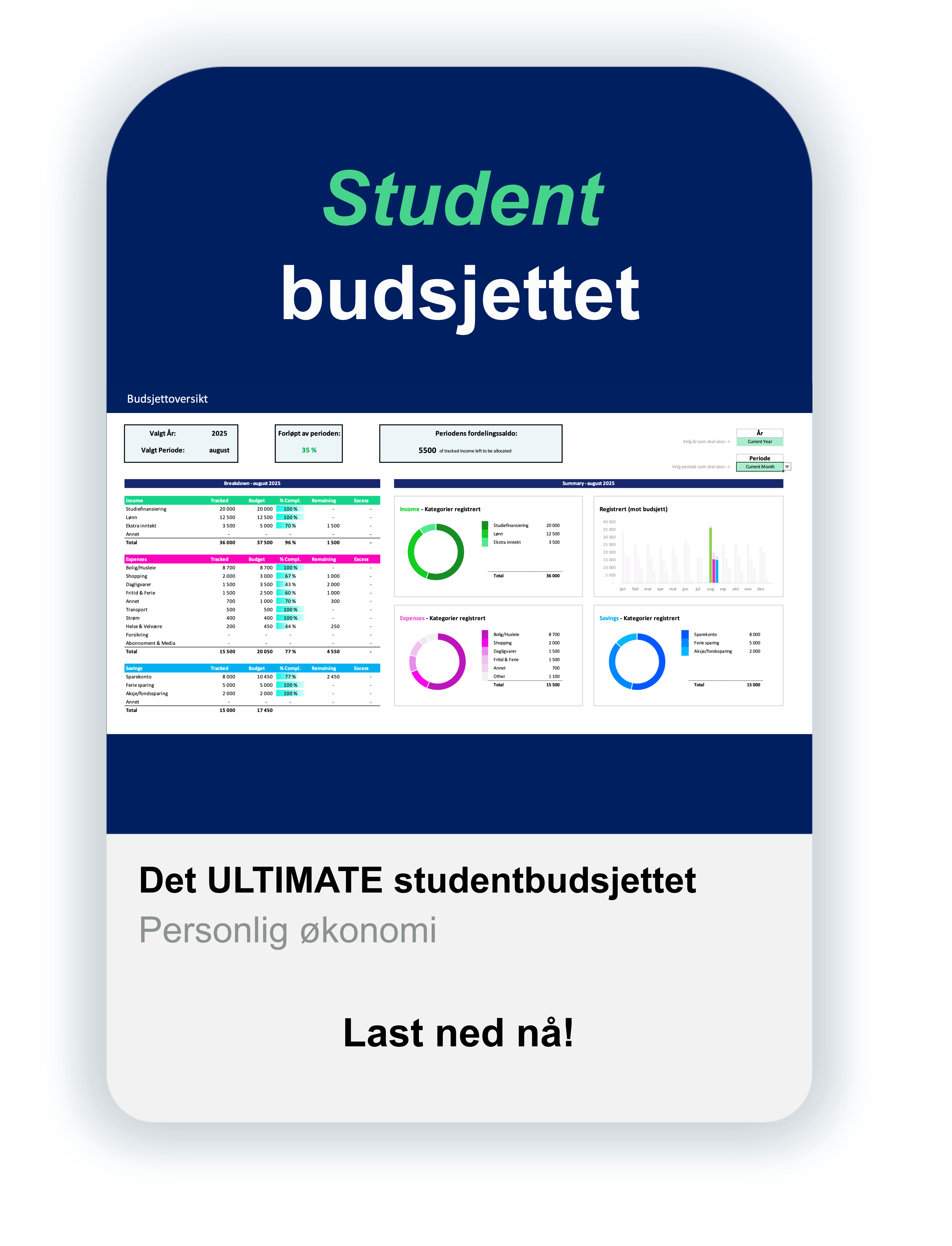 Komplett Studentbudsjett